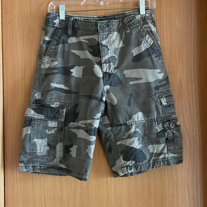 IRON CO Boy's 7 Pocket Cotton Camo Cargo Shorts‎ Size 14/16